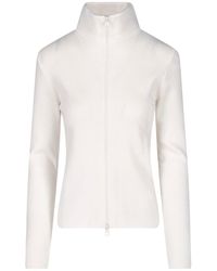Courreges - Zip-Front Turtleneck Sweater - Lyst