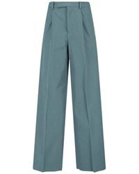 Jil Sander - Mid-Rise Straight-Leg Cotton Trousers - Lyst
