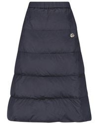 Moncler - Quilted Reversible Midi Skirt - Lyst