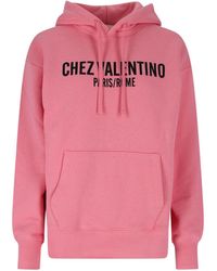 Valentino - Logo Hoodie - Lyst
