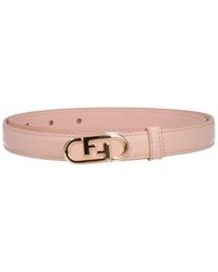 Fendi - Slim Logo Belt - Lyst