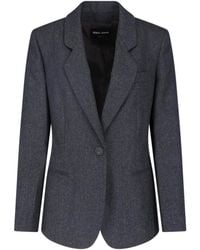 Giorgio Armani - Single-Breasted Virgin Wool Blazer - Lyst