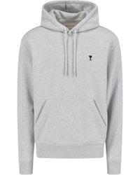 Ami Paris - Ami De Caur Kangaroo Pocket Hoodie - Lyst