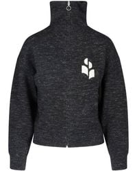 Isabel Marant - Mock Neck Half-Zip Sweater - Lyst
