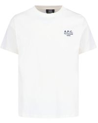 A.P.C. - T-Shirts And Polos Organic Cotton - Lyst