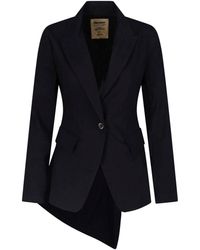 Uma Wang - Asymmetrical Single-Breasted Linen Blazer - Lyst