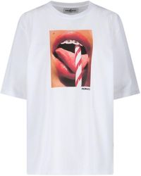 Fiorucci - 'mouth Graphic' T-shirt - Lyst