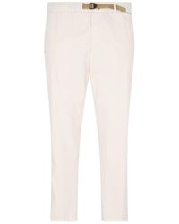 White Sand - Pantaloni Dettaglio Cintura - Lyst