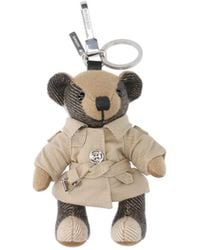 Burberry - Charm Keychain Bear Thomas - Lyst