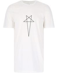 Rick Owens - T-Shirt Stampa - Lyst