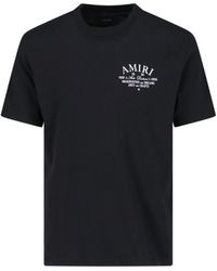 Amiri - T-Shirt Logo Retro - Lyst