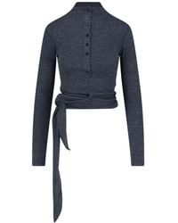 Low Classic - T-Shirt “Button Up Wrap” - Lyst
