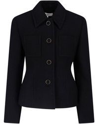 Chloé - Chic Virgin Wool Stretch Jacket With Soft Cotton-Viscose Lining - Lyst