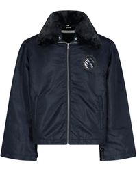 Random Identities - Eco Fur Collar Jacket - Lyst