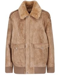 Prada - Sheepskin And Shearling Suede Jacket - Lyst
