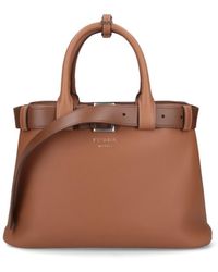 Prada - Borsa A Mano Media "Buckle" - Lyst
