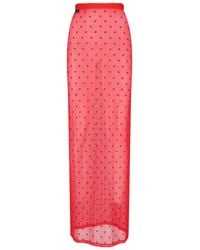 Marine Serre - Maxi Skirt “Moon” - Lyst