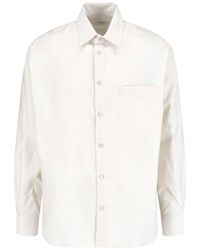 Lemaire - Camicia In Cotone E Seta - Lyst