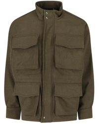 White Sand - Wool Blend Jacket - Lyst