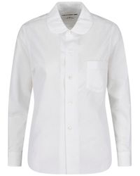 Comme des Garçons - Peter Pan Collar Pleated Shirt - Lyst