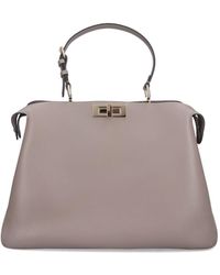 Fendi - 'Peekaboo Soft' Large Shoulder Bag - Lyst