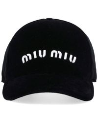 Miu Miu - Logo Baseball Cap - Lyst