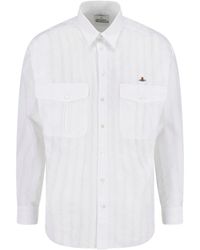 Vivienne Westwood - Achilles Striped Cotton Shirt - Lyst