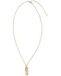 Ami Paris - Ribbed Pendant Necklace - Lyst