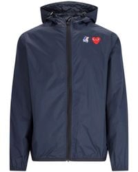 COMME DES GARÇONS PLAY - Play Heart Logo 100% Nylon Jacket - Lyst