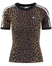 adidas - 'Leopard Cali' T-Shirt - Lyst