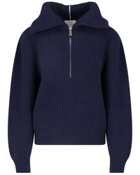 Malo - Cashmere Zip Sweater - Lyst