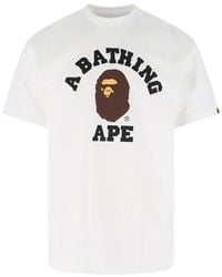 A Bathing Ape - Graphic T-Shirt - Lyst