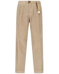 White Sand - Velvet Trousers - Lyst