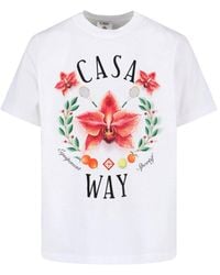 CASABLANCA - T-Shirts And Polos Organic Cotton - Lyst