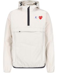 COMME DES GARÇONS PLAY - Play-Style Heart Logo 100% Nylon Light Jacket - Lyst