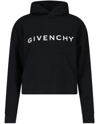 Givenchy - 'archetype' Cropped Sweatshirt - Lyst