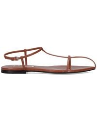 Jil Sander - Leather Sandals, Round Open Toe - Lyst