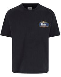 Rhude - Graphic Print Cotton T-Shirt - Lyst