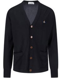 Vivienne Westwood - Alex V-Neck Cotton Cardigan - Lyst