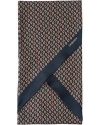 Saint Laurent - Sciarpa In Twill Di Seta - Lyst