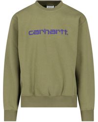 Carhartt - Felpa Girocollo Logo - Lyst