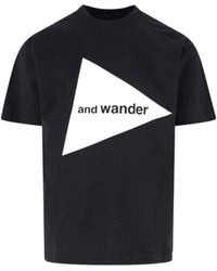 and wander - T-Shirt "Big Logo" - Lyst