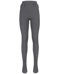 Prada - Ribbed Cotton Tights - Lyst