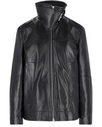 Sportmax - Oversized Leather Jacket - Lyst