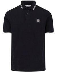 Stone Island - Logo Polo Shirt - Lyst