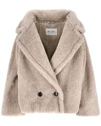 Max Mara - 'Teddy Bear Icon' Crop Coat - Lyst