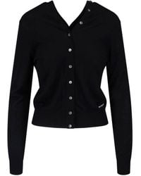 Alexander Wang - Fitted Button-Front Cardigan - Lyst