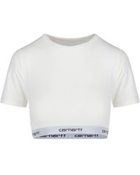 Carhartt - 'W' Script' Crop Top - Lyst