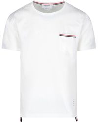 Thom Browne - Tricolor Pocket T-shirt - Lyst