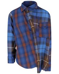 Vivienne Westwood - Asymmetric Plaid Long Sleeve Button-Up Shirt - Lyst